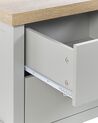 2 Drawer Bedside Table Grey CLIO_826139