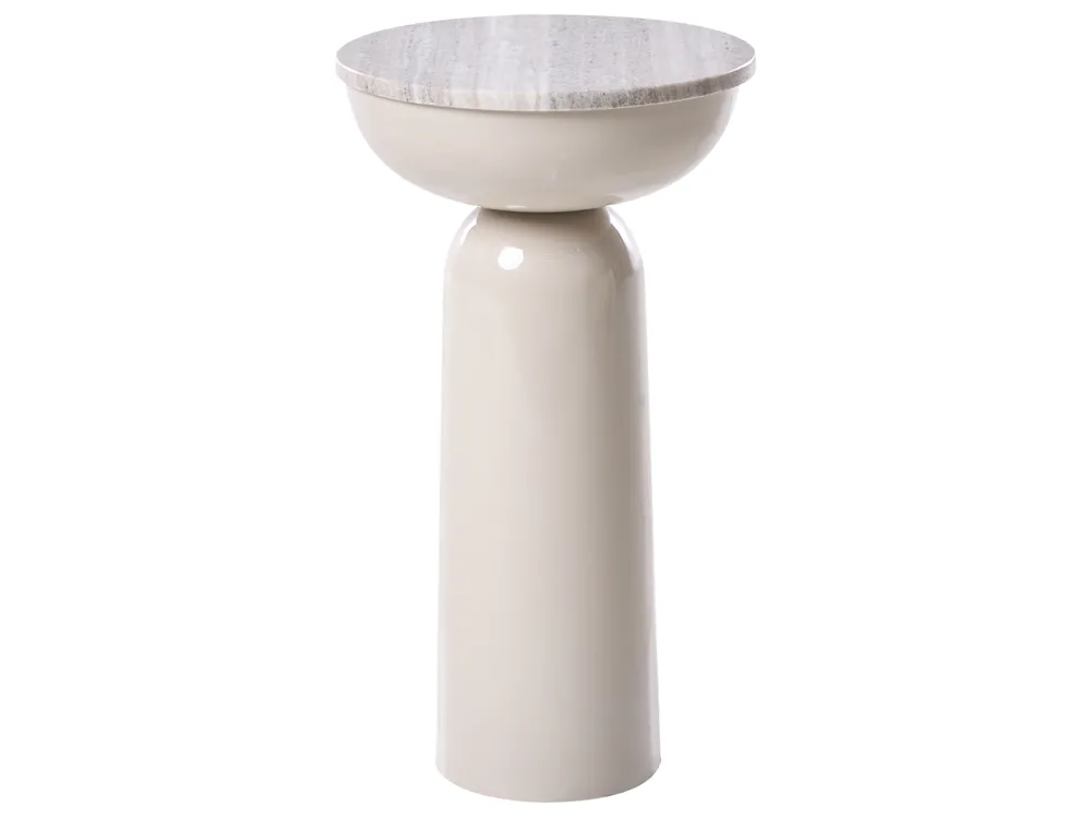 Stolik pomocniczy FALCON Metal Beżowy