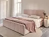 Ottoman Bed LUNAN Pastel Pink 180 x 200 cm (EU Super King)