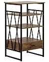 3 Tier Shelving Unit KEENE 101 cm Dark Brown