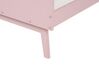 Drevená posteľ 90 x 200 cm pastelová ružová BONNAC_913289