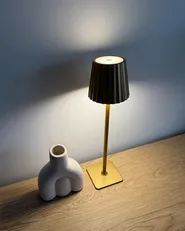 Lampada da tavolo senza fili a LED ABARO con dimmer Metallo Oro_1063115