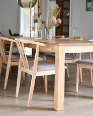 Set di 2 sedie da pranzo CRAIG Legno Marrone chiaro/Tortora_1034864
