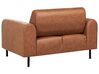 Conjunto de sofás 4 lugares em tecido castanho dourado ASKIM_918982