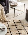 Teppe rundt 140 cm beige/svart MIDYAT _761647