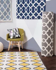Rug ZILE Grey 140 x 200 cm Wool_802934