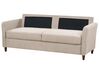 3 Seater Fabric Sofa with Storage Taupe MARE_918601