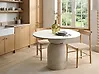 Dining Table MURTLE White 110 cm 110 cm Mango Wood