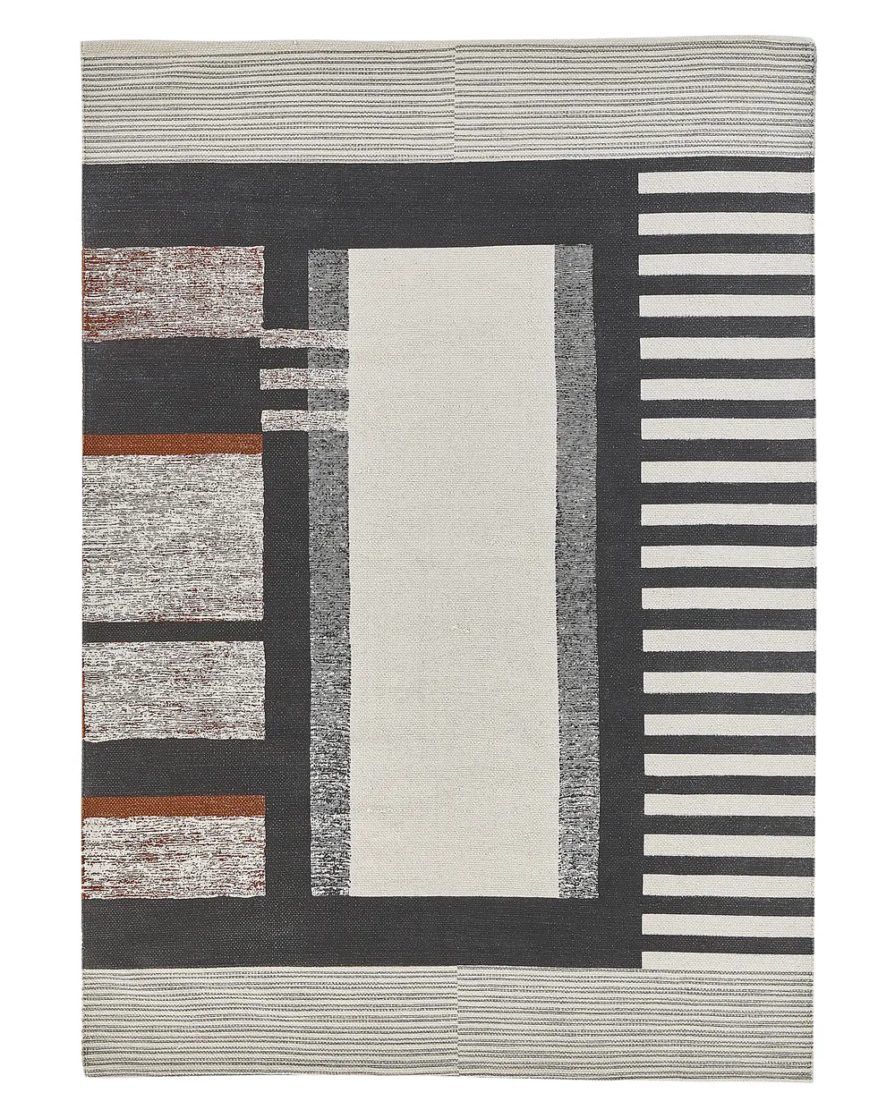 Rectangular Cotton Area Rug Multicolour KAKINADA Various Sizes