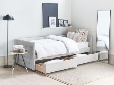 Velvet EU Single Daybed Light Grey MARRAY