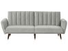 Velvet Sofa Bed Light Grey VIMMERBY_764227