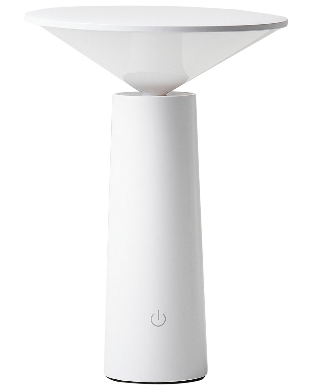 Lampada da tavolo senza fili a LED LEVIRA con dimmer Metallo Bianco