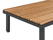Set da giardino con tavolo 5 posti FIVIZZANO Legno d'acacia Grigio scuro_1161104
