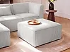 Ottoman LEMVIG Corduroy Off-White