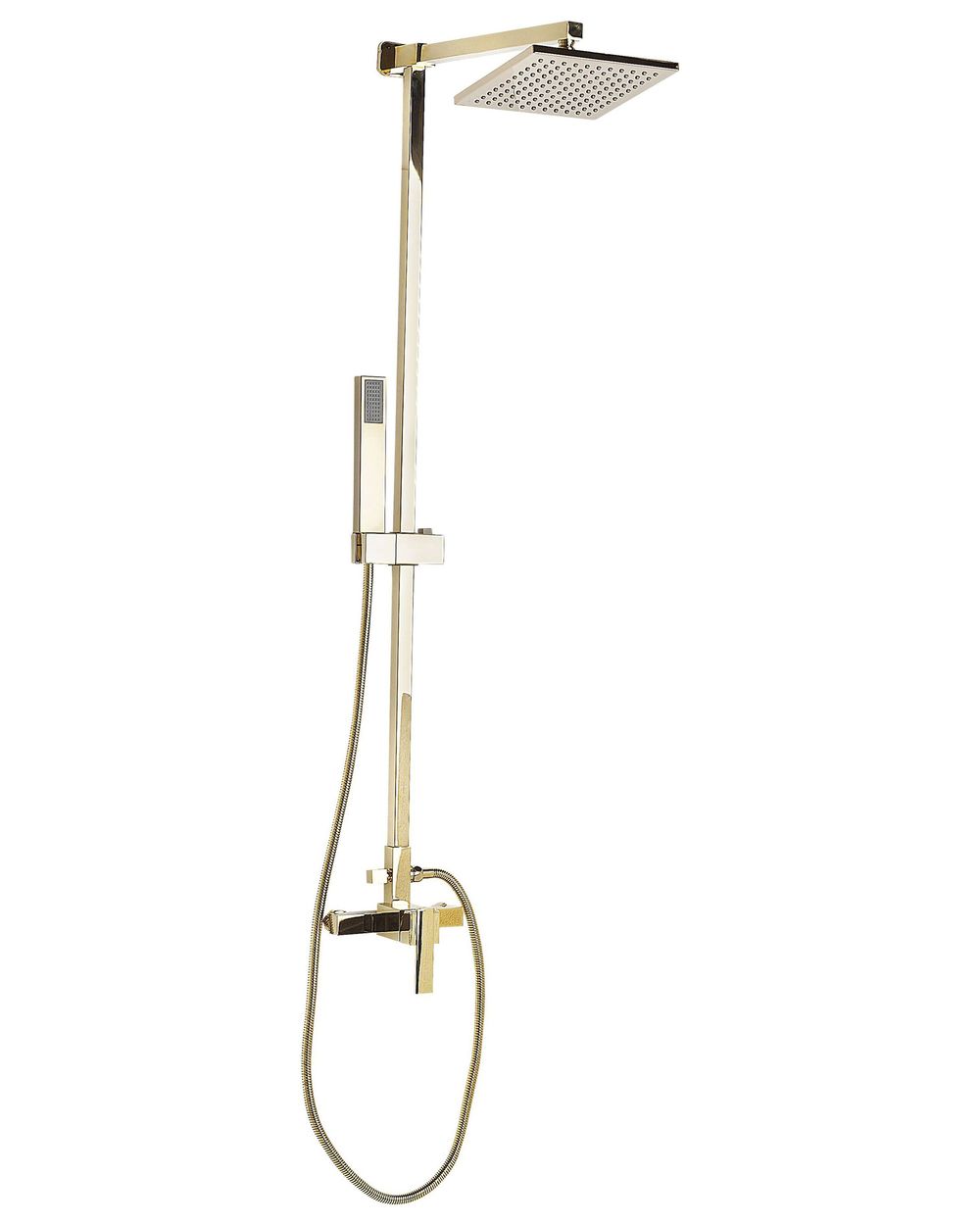 Duschsystem mit Mischbatterie und Regenbrause TAGBO Gold