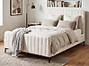 Bed Boucle LUNAN 120 x 200 cm (EU Small Double) Off-White