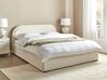 Buklé postel s úložným prostorem 160 x 200 cm světle béžová QUILLIEN_916534