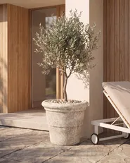 Plant Pot AEGEA 41 cm Light Beige_1087427