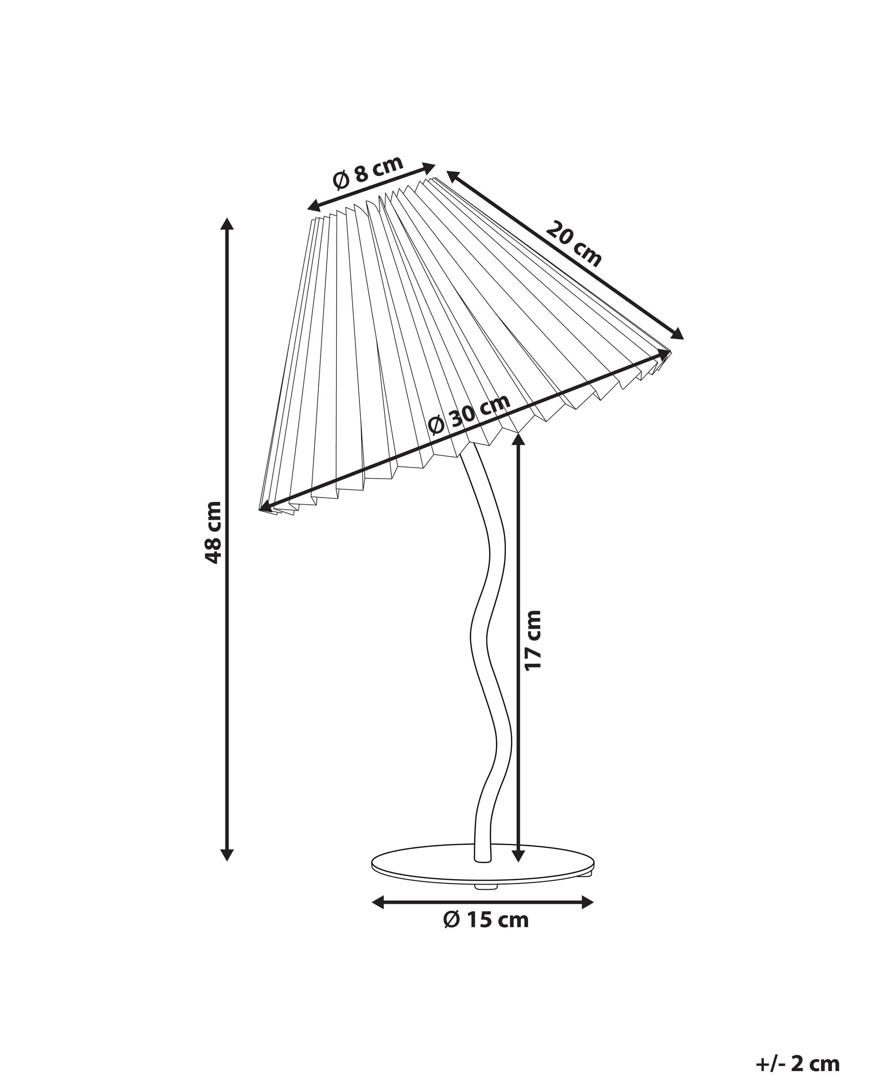 Table Lamp ALWERO Metal White_898027