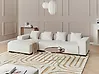Corner Sofa LUNGO Boucle White Right Hand