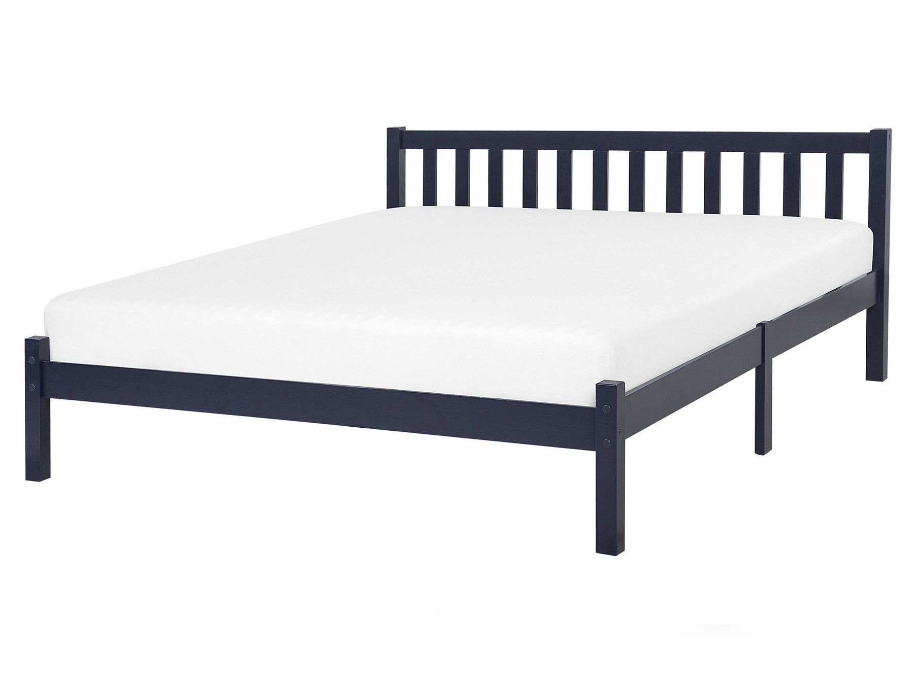 Łóżko drewniane 160 x 200 cm niebieskie FLORAC_750963