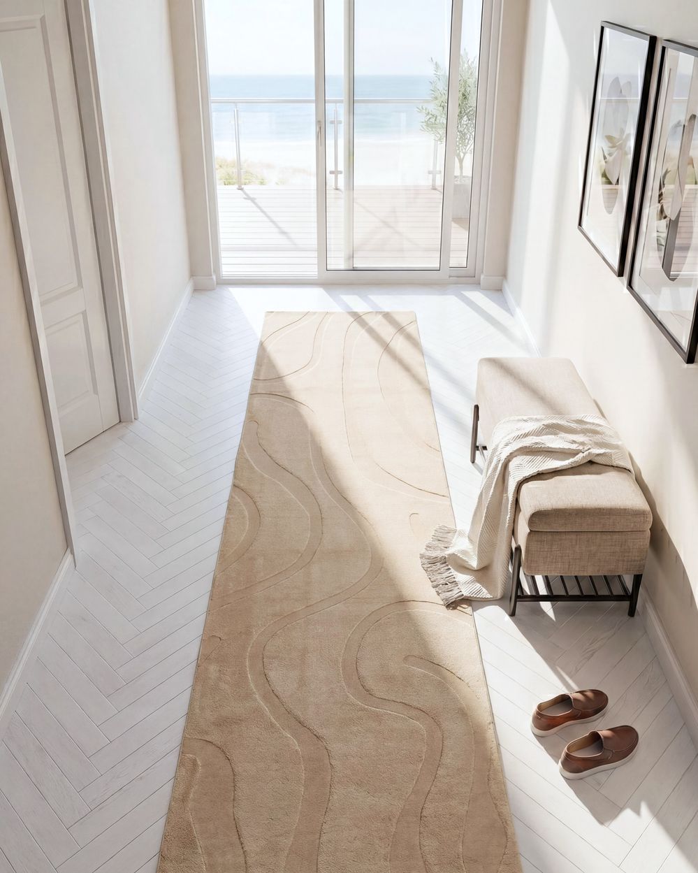 Tapis SELVORI Beige 80 x 300 cm