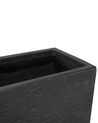 Blumentopf schwarz rechteckig 80 x 37 x 38 cm MYRA_700534