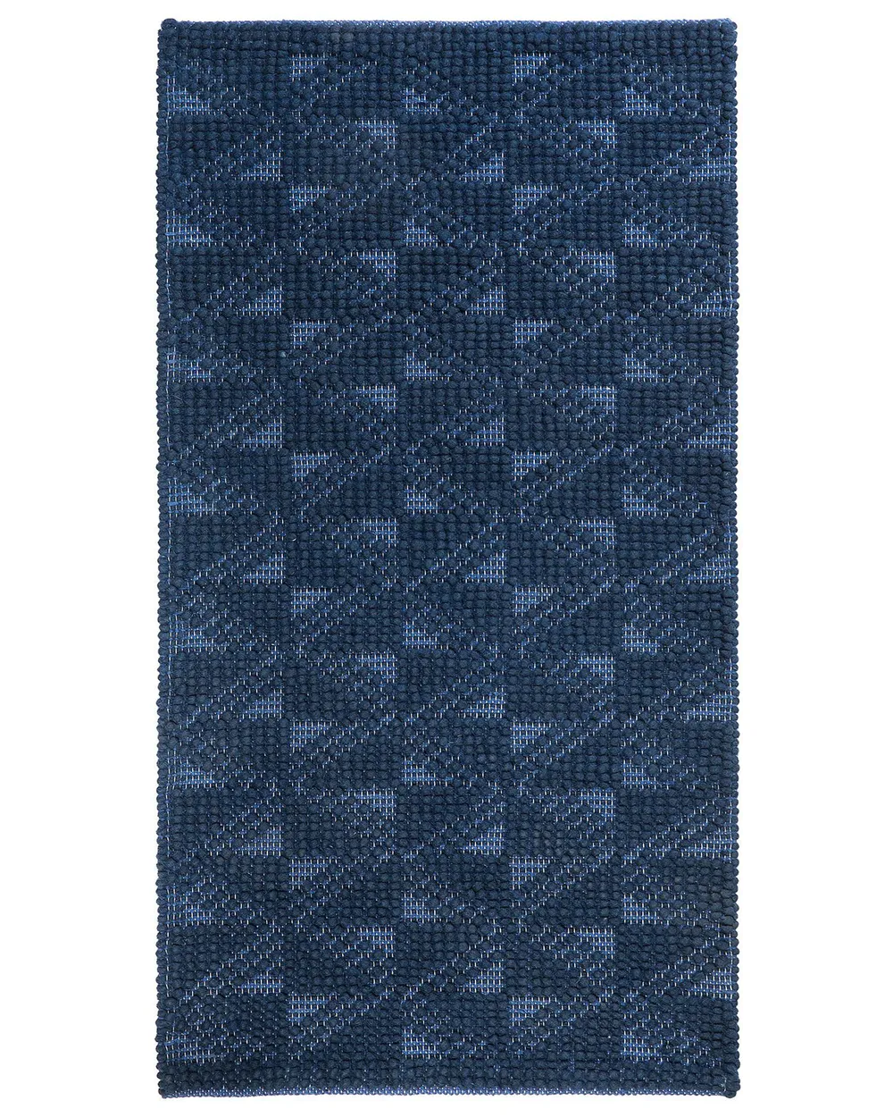 Rug SAVRAN Navy Blue 80 x 150 cm Wool_750378