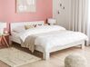 Łóżko drewniane 160 x 200 cm białe ROYAN_925899