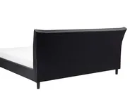 Bett mit Lattenrost Stoff SAVERNE 160 x 200 cm Dunkelgrau_708222