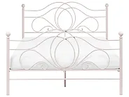 Cama Metal LYRA 140 x 200 cm Creme claro_1162004