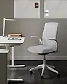 Office Chair CAPTAIN Fabric Light Grey