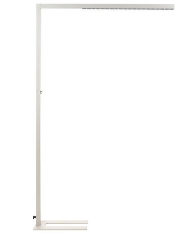 Stehlampe LED Metall silber 194 cm rechteckig MENSA