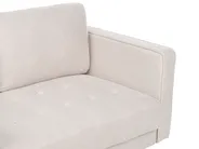 Living Room Set 6 Seater NURMO Fabric Light Beige_896202