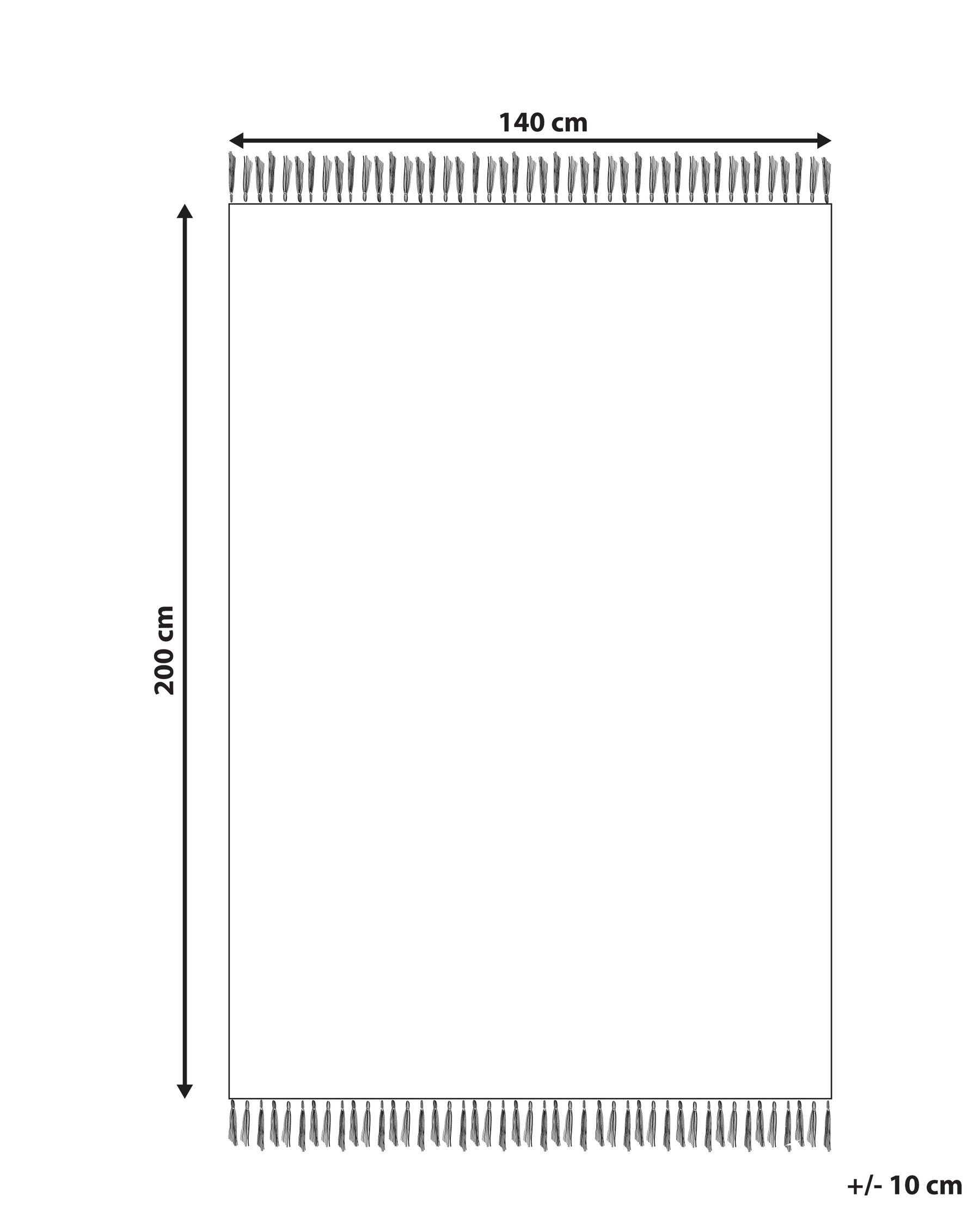 Tappeto per bambini PUNSARI Beige chiaro 140 x 200 cm Cotone_1107947