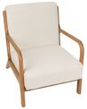 Fabric Armchair Light Beige SKOVDE_927133