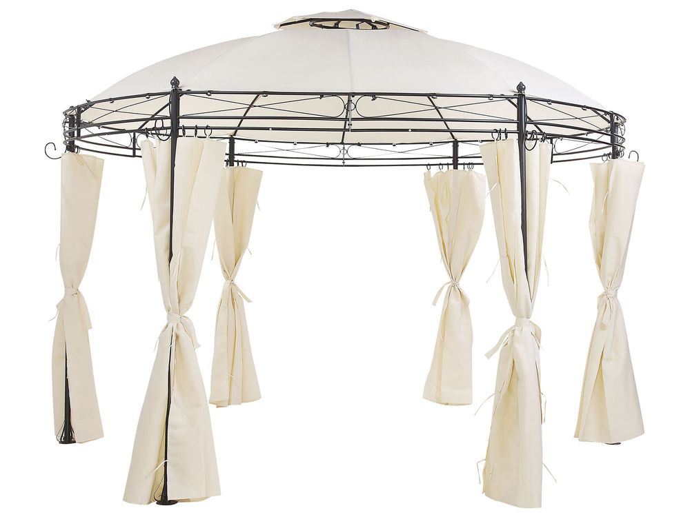 Paviljong SAFARA 368 cm 368 cm Metall Beige