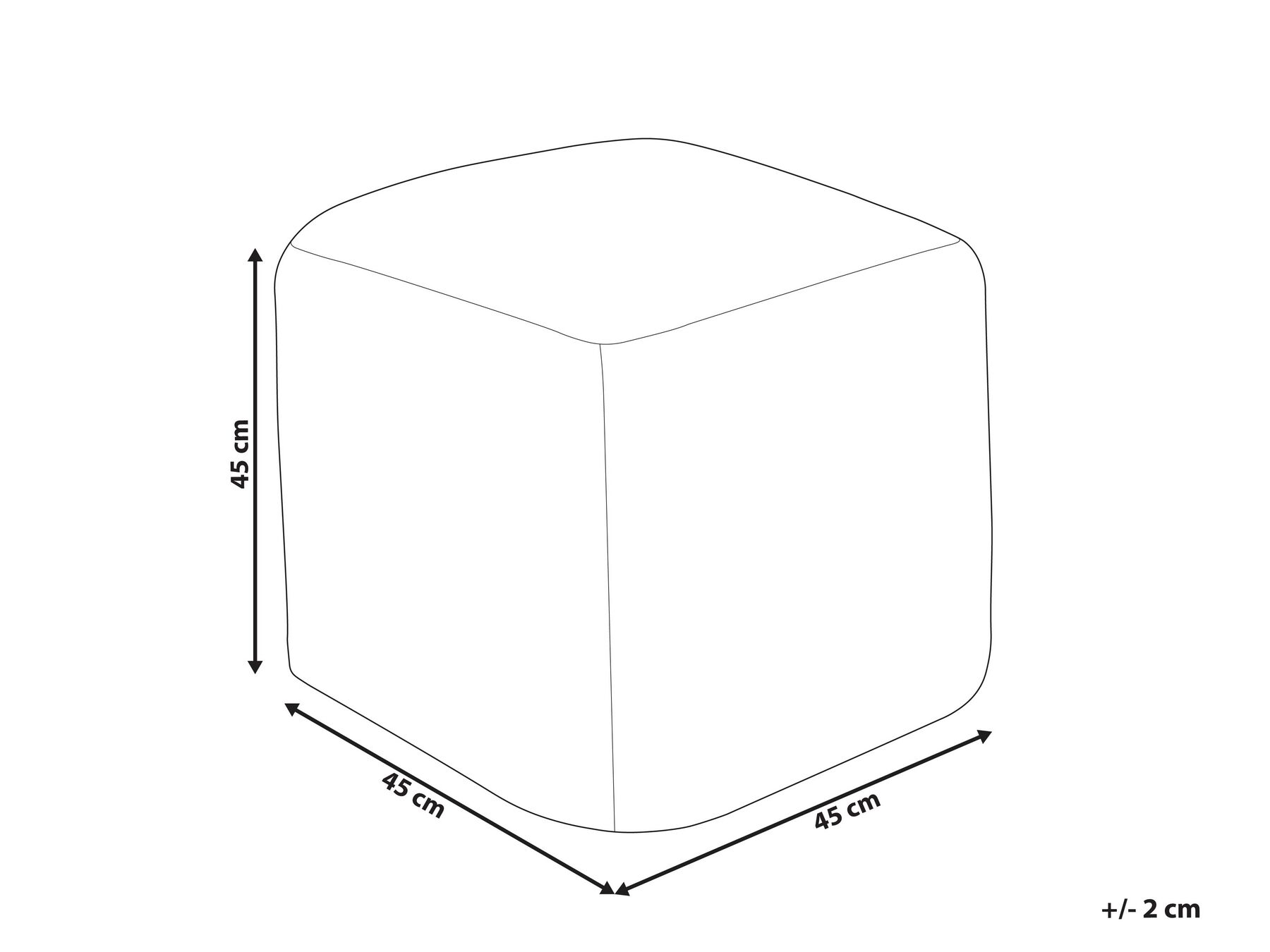 Pouf TARODI Cotone Bianco sporco_903856