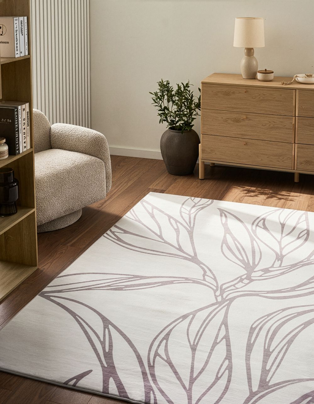 Teppich ERZURUM Hellbeige 160 x 230 cm