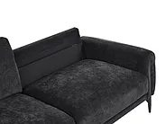 Sofa 3-Sitzer SKARO Chenillegewebe Schwarz_1156713