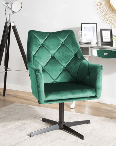 Velvet Armchair Emerald Green VAKSALA