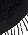 Alfombra de algodón negro ⌀ 140 cm BITLIS_837858