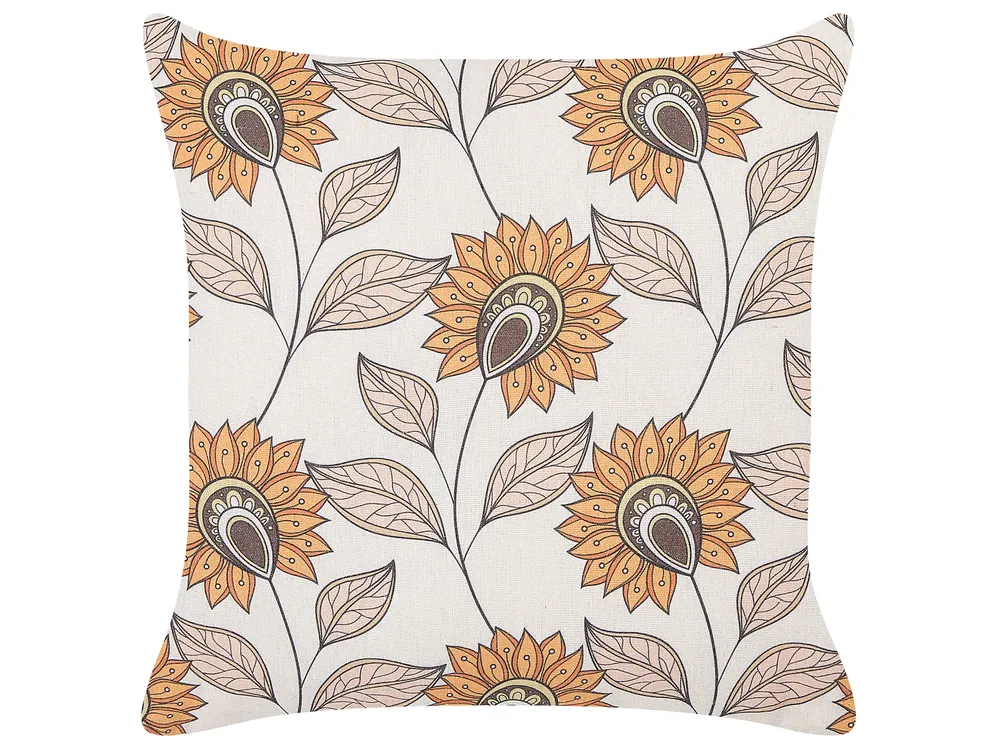 Zestaw 2 poduszek dekoracyjnych TUBEROSE 45 x 45 cm Kolorowy Wzór kwiatowy_857805