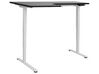 Electric Adjustable Left Corner Desk 160 x 59 cm White and Black DESTINES_927724