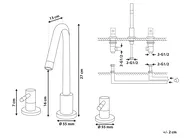 Basin Mixer Tap KALAMBO Brass Black_786639