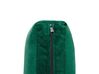 Pouf ottoman en velours vert EVJA_797575