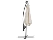 Parasol ogrodowy na wysięgniku LED 285 cm CORVAL Beżowy_778589