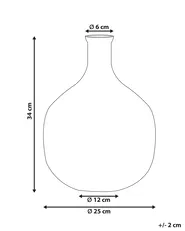 Wazon na kwiaty RAZALA 34 cm Szkło Kolorowy_830414