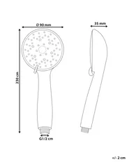 Shower Head and Hose Kit MACAY 3-function Silver_988301