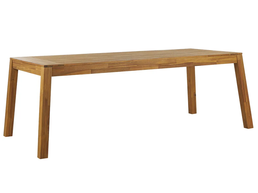 Garden Dining Set 6 Seater LIVORNO Acacia Wood Brown_796743